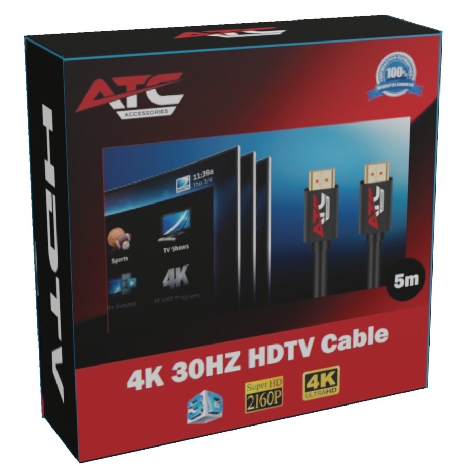 ATC Cable HDMI 2.0V Premium 5m 4K 30HZ