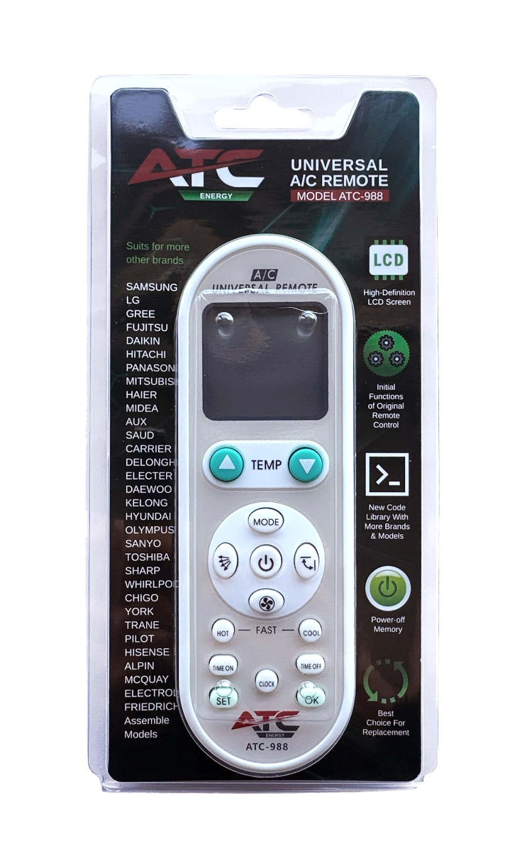 ATC Τηλεχειριστήριο Κλιματισμού Universal Aircool 988