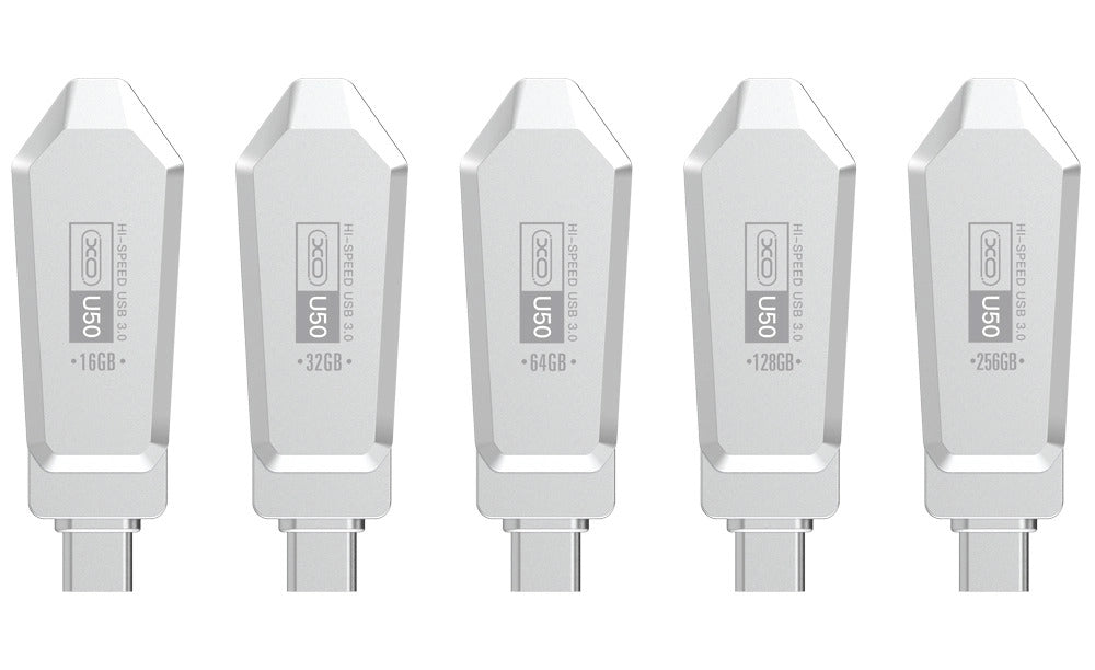 XO U50 Στικάκι & Αντάπτορας Type-C σε USB OTG USB 3.0 Έκδοση 16GB