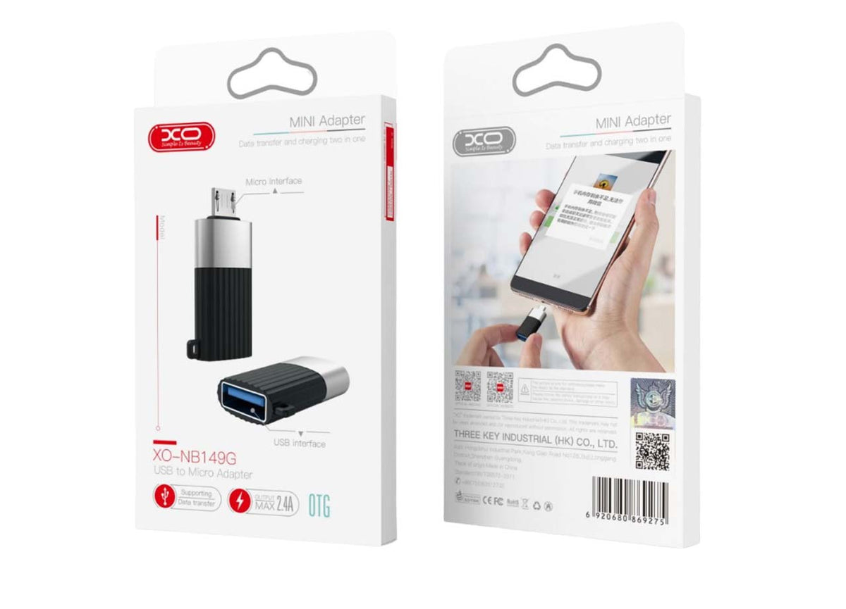 XO NB149-G Αντάπτορας USB 2.0 σε Micro