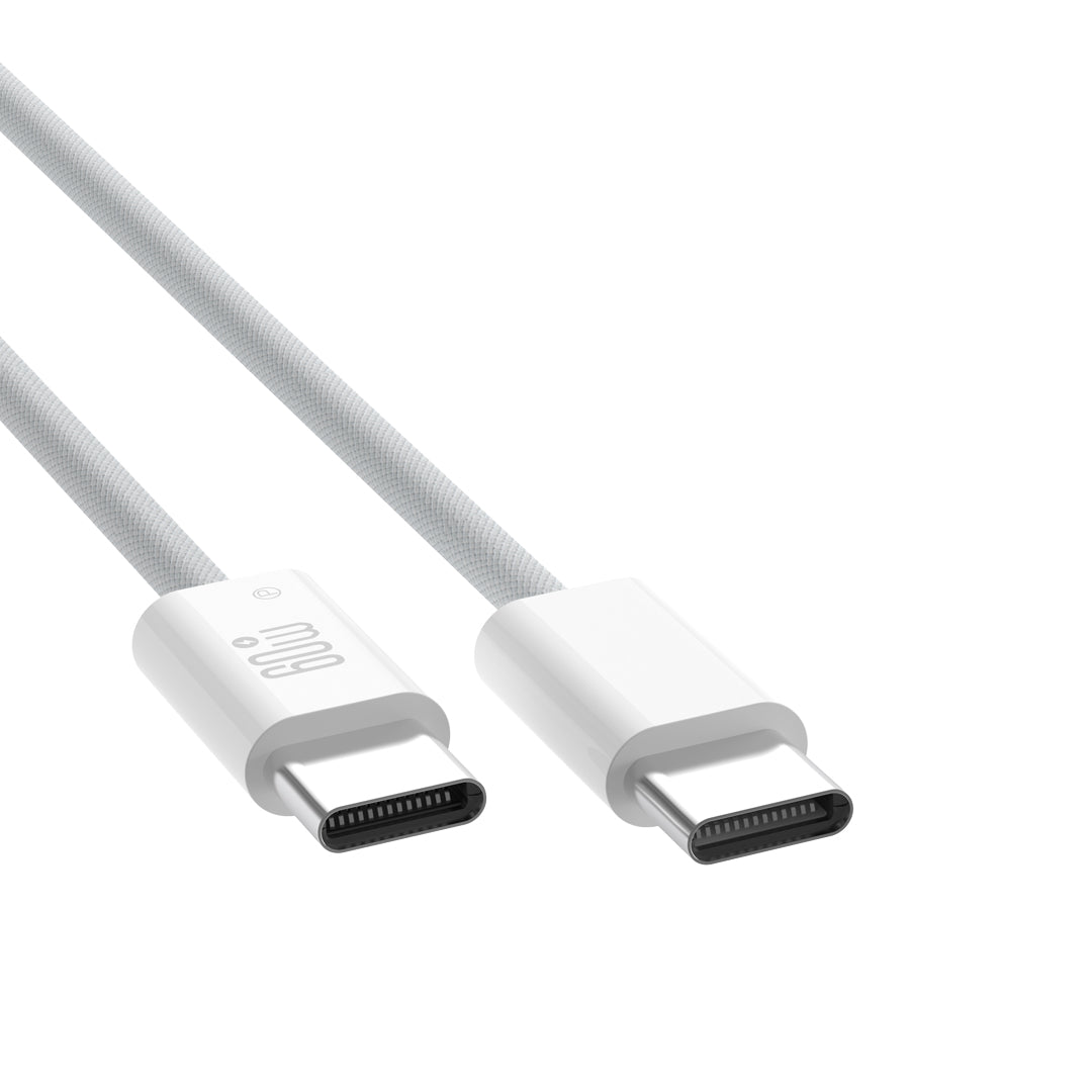 XO NB-Q273 iP15 Καλώδιο φόρτισης Type-C σε Type-C 60W Λευκό