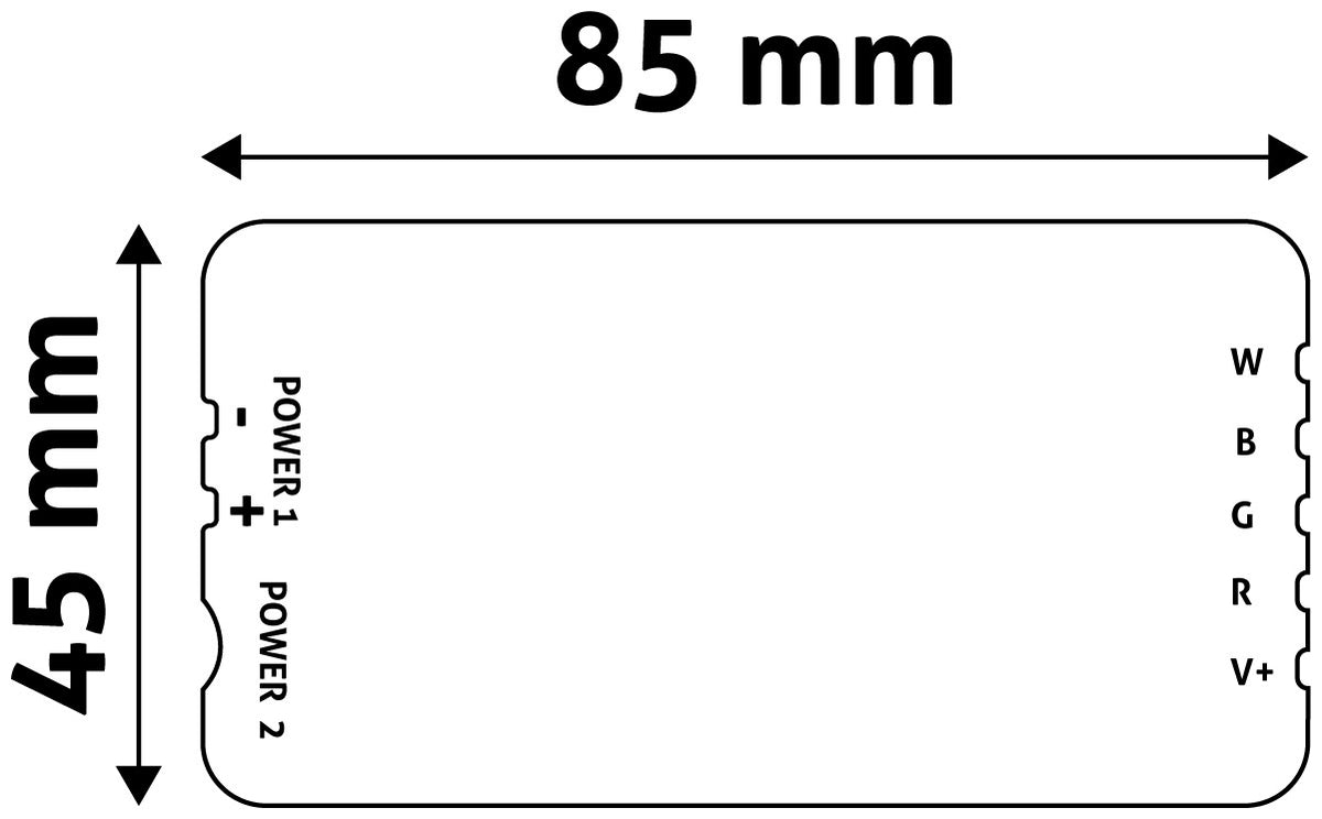 Avide LED Ταινία 12V 120W RGB+W 4 Ζωνών Ελεγκτής