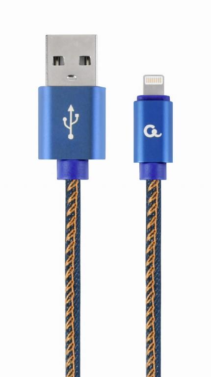 ΚΑΛΩΔΙΟ ΕΠΕΝΔΥΣΗ JEANS USB TO LIGHTNING 1M