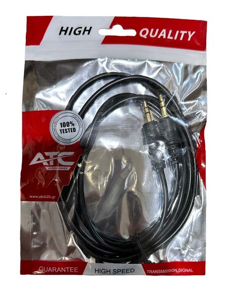 ATC Καλώδιο Ήχου 3.5mm Αρσ./Αρσ. 5m