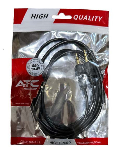 ATC Καλώδιο Ήχου 3.5mm Αρσ./Αρσ. 5m