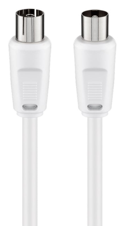 GOOBAY καλώδιο κεραίας αρσενικό σε θηλυκό 11514, <70 dB, CCS, 10m, λευκό
