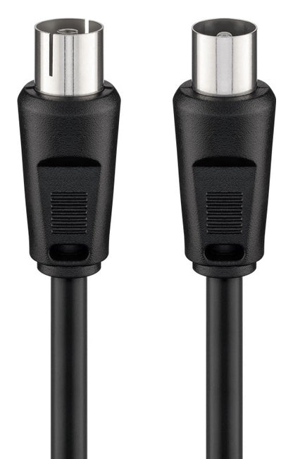 GOOBAY καλώδιο κεραίας αρσενικό σε θηλυκό 11723, <70dB, CCS, 5m, μαύρο