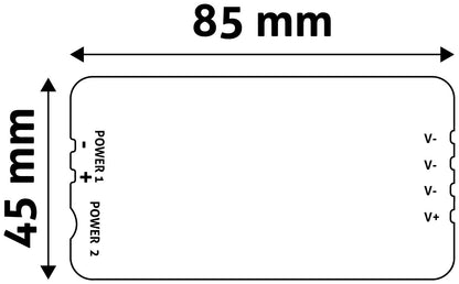 Avide LED Ταινία 12V 144W Ντίμερ 4 Ζωνών Ελεγκτής