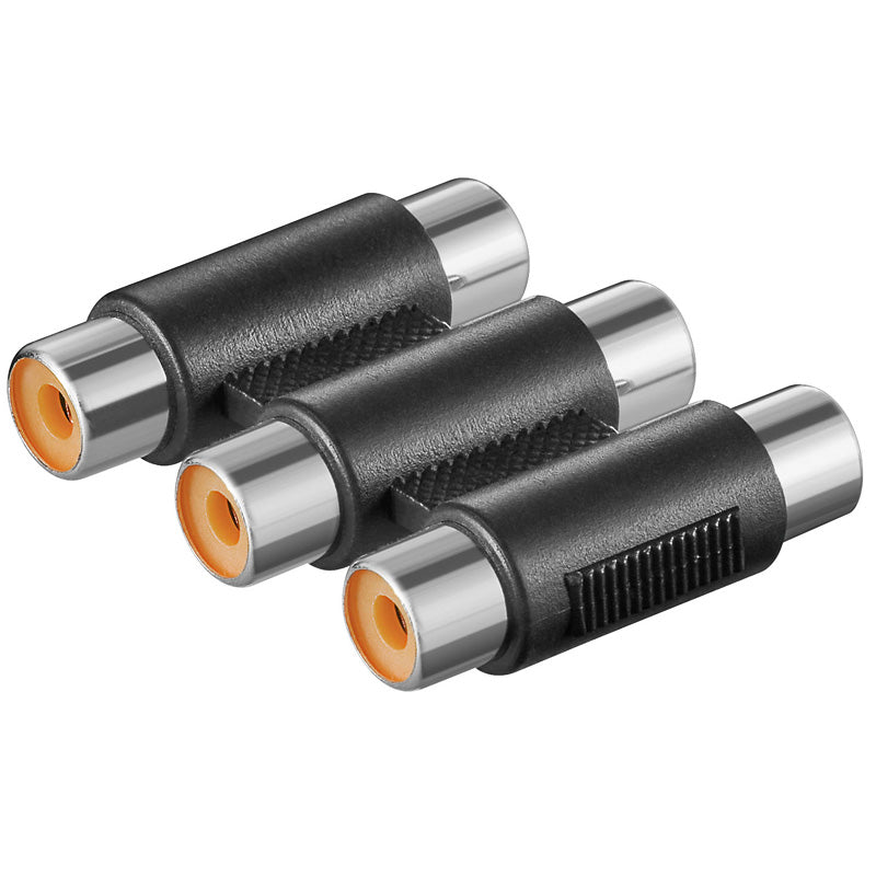 Μούφα 3 x RCA Θηλ. / 3 x RCA Θηλ.