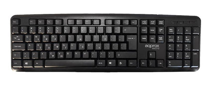 APPROX ΠΛΗΚΤΡΟΛΟΓΙΟ USB MK210 BLACK GREEK