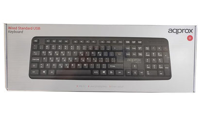 APPROX ΠΛΗΚΤΡΟΛΟΓΙΟ USB MK210 BLACK GREEK