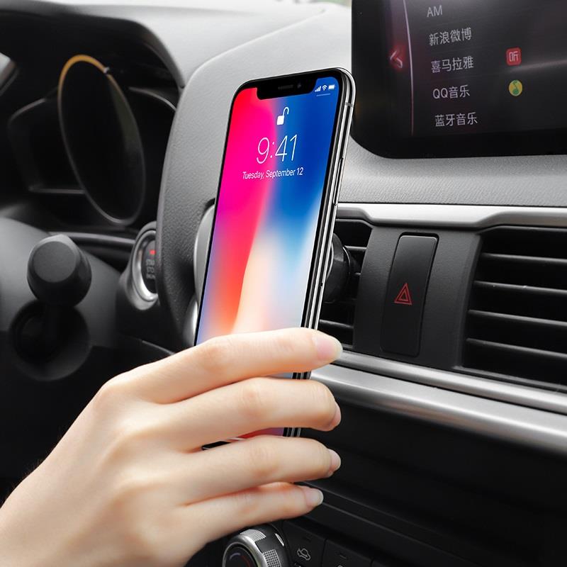 HOCO CA47 ΜΑΓΝΗΤΙΚΗ ΒΑΣΗ ΣΤΗΡΙΞΗΣ SMARTPHONE, ΑΥΤΟΚΙΝΗΤΟΥ, ΜΑΥΡΟ