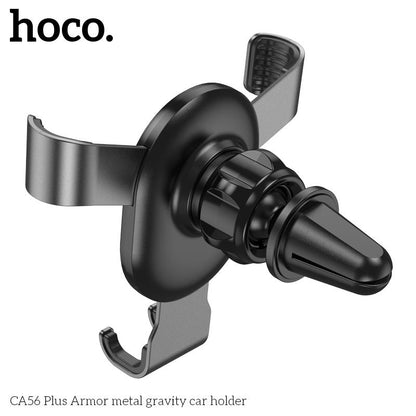 HOCO CA56 METAL ARMOUR ΒΑΣΗ ΑΥΤΟΚΙΝΗΤΟΥ, ΜΑΥΡΗ