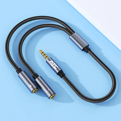 Μετατροπέας ATC HQ 3.5mm 4PIN Θηλ. Σε 2x 3.5mm 0.35m
