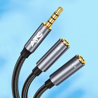 Μετατροπέας ATC HQ 3.5mm 4PIN Θηλ. Σε 2x 3.5mm 0.35m