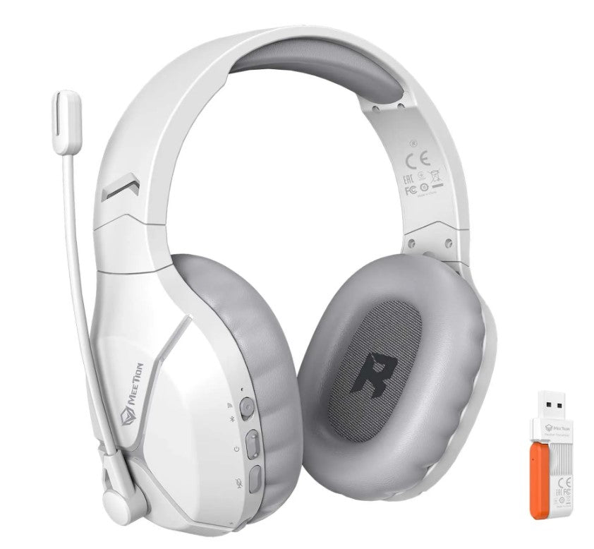 Meetion BTH011 2.4G Bluetooth Gaming Ακουστικά Λευκό