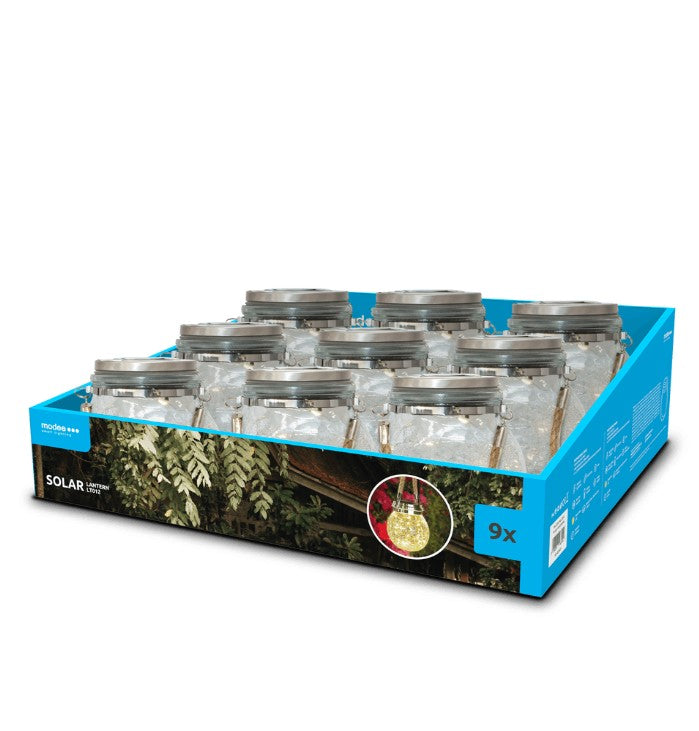 Modee Lighting LED Ηλιακά Φωτιστικά σε Σχήμα Βάζο (9τμχ)