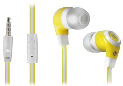 DEFENDER EARPHONES PULSE 430 WHITE &amp; YELLOW