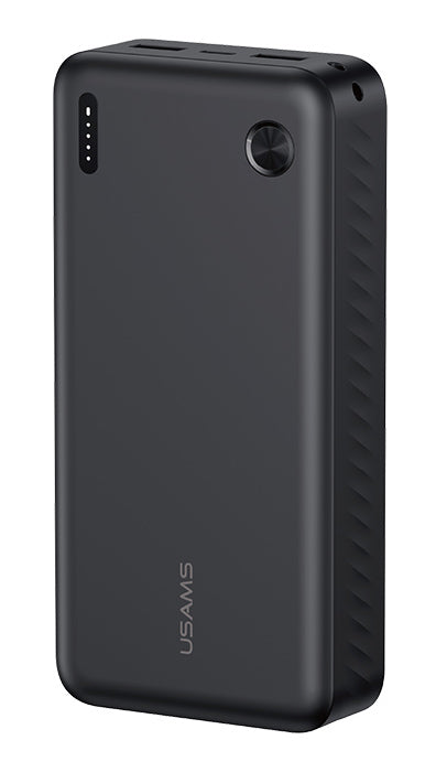 USAMS power bank CD254, 2x θύρες εξόδου, 20000mAh, 10W, μαύρο