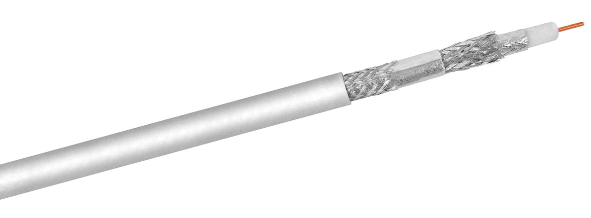 GOOBAY καλώδιο κεραίας 27518, 120dB, 75Ω, CCS, 100m, λευκό