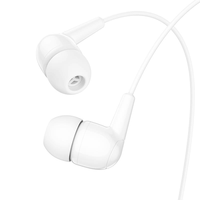 HOCO M97 ΑΚΟΥΣΤΙΚΑ HANDSFREE ENJOY, 3,5mm, ΛΕΥΚΟ