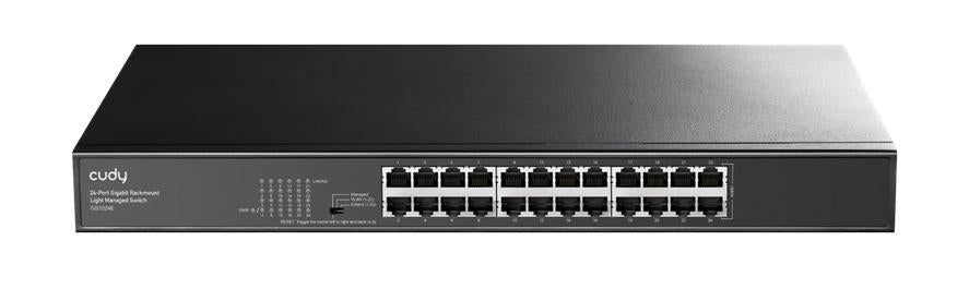 CUDY 24-PORT GIGABIT RACKMOUNT LIGHT MANAGED SWITCH