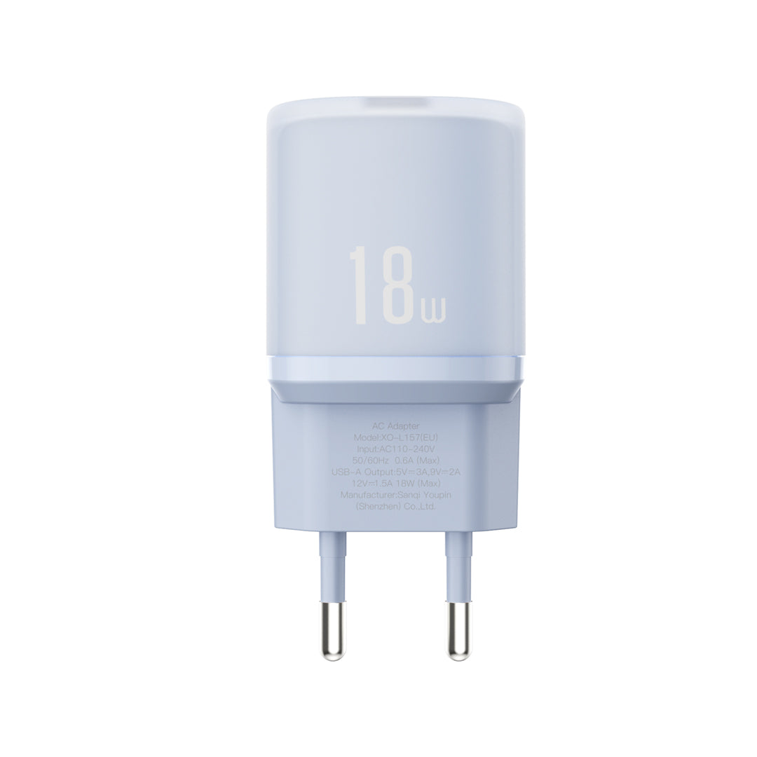 XO L157(EU) QC3.0 18W Φορτιστής Μπλε