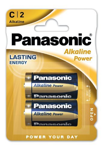 Αλκαλικές μπαταρίες Panasonic LR14 (SIZE C) MN1400 1.5v – (2τεμ) Blister