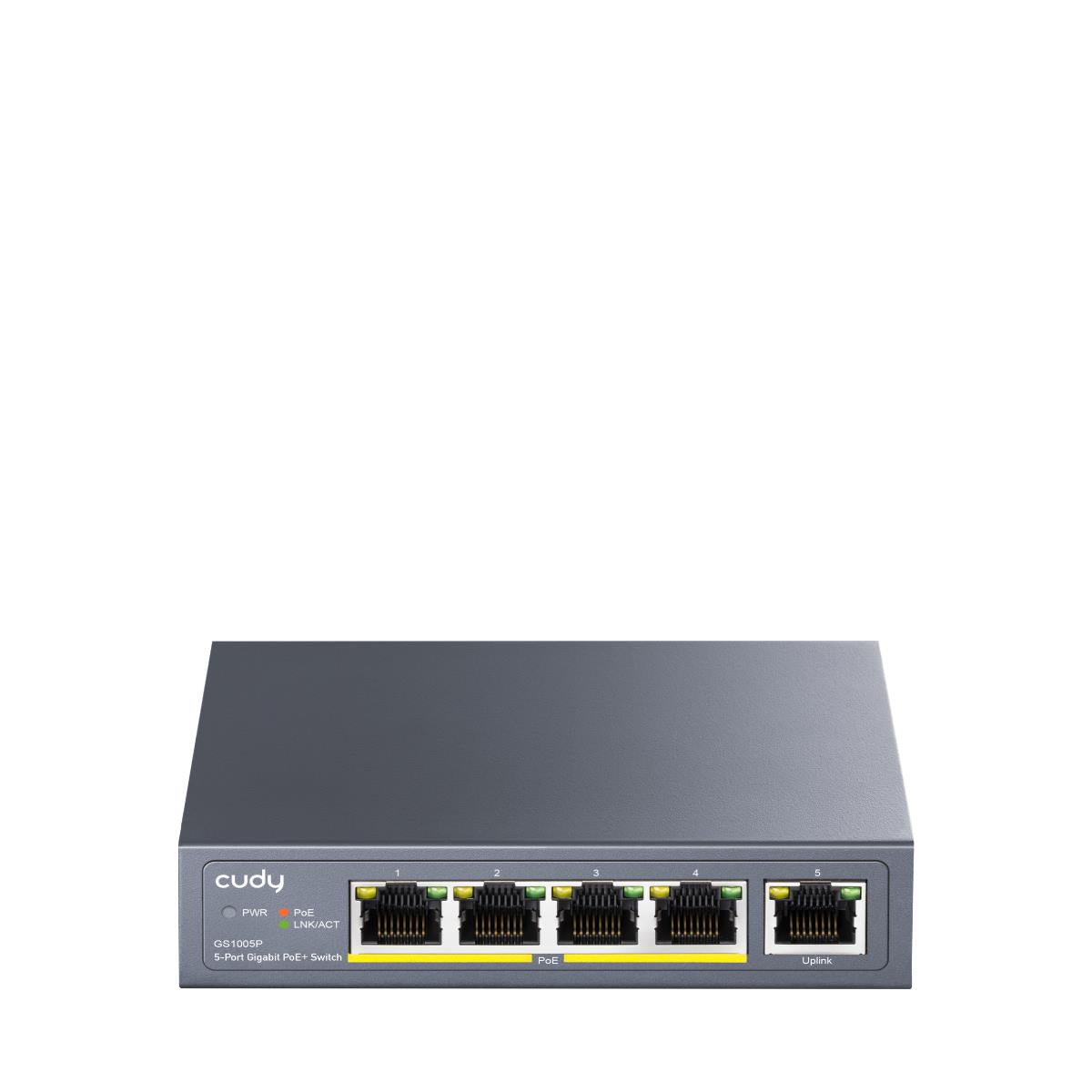 CUDY GS105P 5-PORT GIGABIT, POE+, 36W, DESKTOP SWITCH