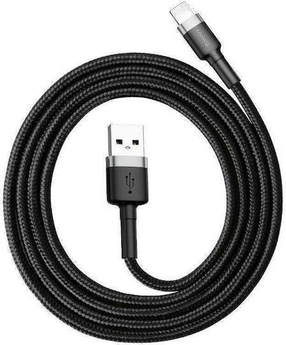 BASEUS CAFULE ΚΑΛΩΔΙΟ ΦΟΡΤΙΣΗΣ, USB ΣΕ LIGHTNING, 2M, 1.5A, ΜΑΥΡΟ
