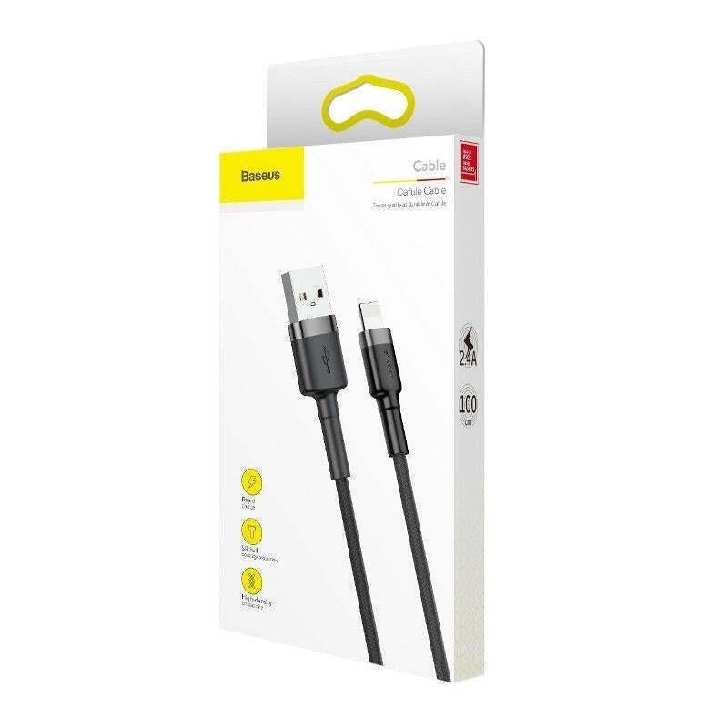 BASEUS CAFULE ΚΑΛΩΔΙΟ ΦΟΡΤΙΣΗΣ, USB ΣΕ LIGHTNING, 2M, 1.5A, ΜΑΥΡΟ
