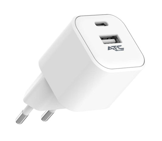 ATC-CH10 Φορτιστής PD με 2 Θύρες USB-Α & Type-C 12W