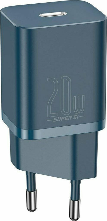 BASEUS SUPER SI ΦΟΡΤΙΣΤΗΣ ΓΡΗΓΟΡΗΣ ΦΟΡΤΙΣΗΣ, 20W, ΜΠΛΕ