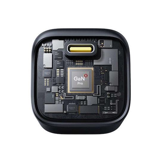 BASEUS PICOGO GAN, ΦΟΡΤΙΣΤΗΣ ΓΡΗΓΟΡΗΣ ΦΟΡΤΙΣΗΣ, ΘΥΡA TYPE-C, 45W, ΜΑΥΡΟΣ