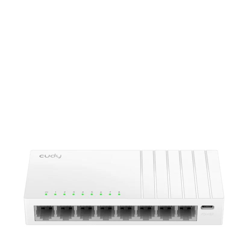 CUDY GS108U 8-PORT GIGABIT DESKTOP SWITCH ΜΕ ΘΥΡΑ TYPE-C