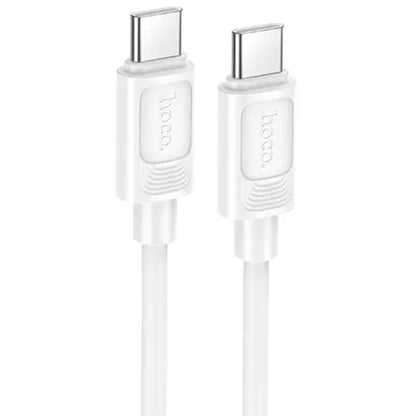 HOCO X122 BENEFIT, ΚΑΛΩΔΙΟ ΦΟΡΤΙΣΗΣ, 60W, TYPE-C ΣΕ TYPE-C, ΛΕΥΚΟ