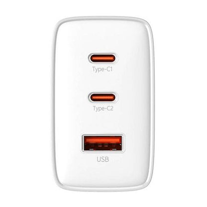 BASEUS CUBE PRO, ΦΟΡΤΙΣΤΗΣ ΓΡΗΓΟΡΗΣ ΦΟΡΤΙΣΗΣ, 3 ΘΥΡΕΣ, 65W, ΛΕΥΚΟ