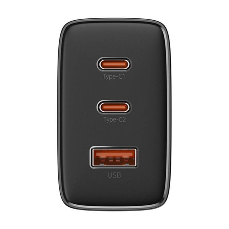 BASEUS CUBE PRO, ΦΟΡΤΙΣΤΗΣ ΓΡΗΓΟΡΗΣ ΦΟΡΤΙΣΗΣ, 3 ΘΥΡΕΣ, 65W, ΜΑΥΡΟ