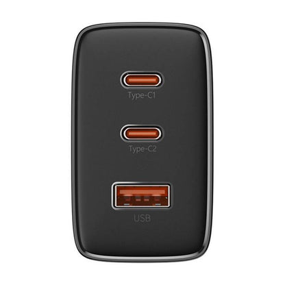 BASEUS CUBE PRO, ΦΟΡΤΙΣΤΗΣ ΓΡΗΓΟΡΗΣ ΦΟΡΤΙΣΗΣ, 3 ΘΥΡΕΣ, 65W, ΜΑΥΡΟ