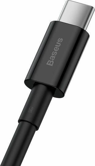 BASEUS SUPERIOR SERIES, ΚΑΛΩΔΙΟ ΓΡΗΓΟΡΗΣ ΦΟΡΤΙΣΗΣ, TYPE-C, 66W, 2M, ΜΑΥΡΟ