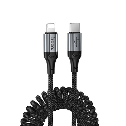 HOCO X121 NUEVO ΚΑΛΩΔΙΟ ΦΟΡΤΙΣΗΣ TYPE-C ΣΕ LIGHTNING, 27W, ΜΑΥΡΟ