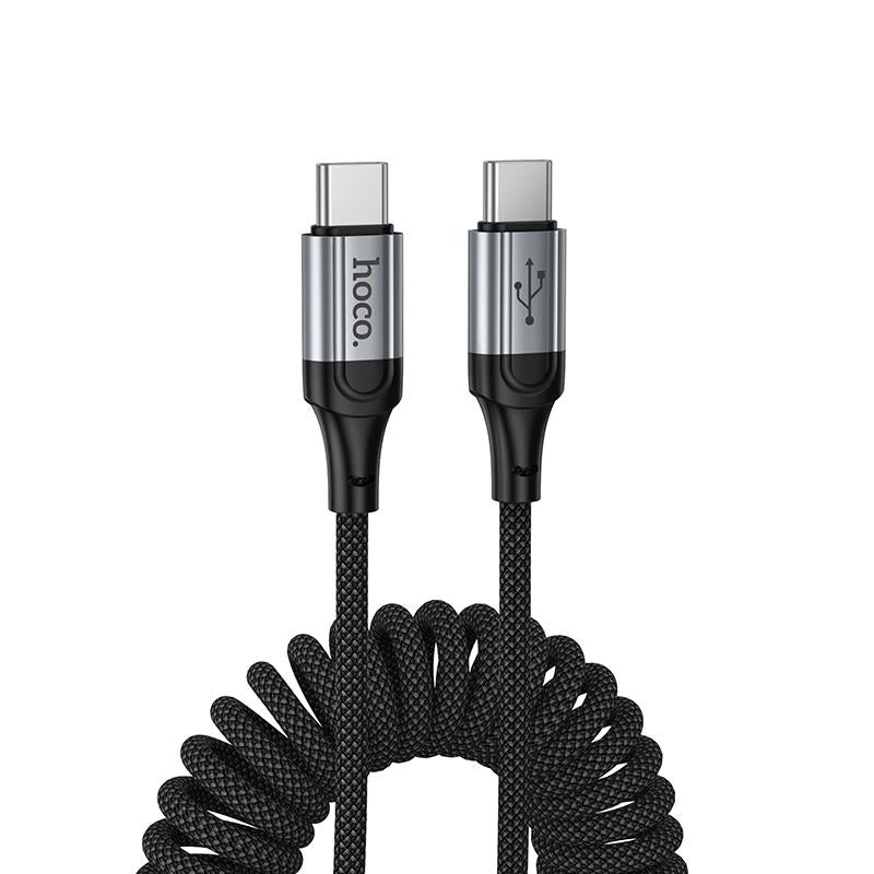 HOCO X121 NUEVO ΚΑΛΩΔΙΟ ΦΟΡΤΙΣΗΣ TYPE-C ΣΕ TYPE-C, 60W, ΜΑΥΡΟ