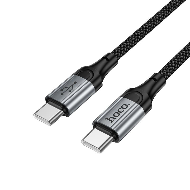 HOCO X121 NUEVO ΚΑΛΩΔΙΟ ΦΟΡΤΙΣΗΣ TYPE-C ΣΕ TYPE-C, 60W, ΜΑΥΡΟ