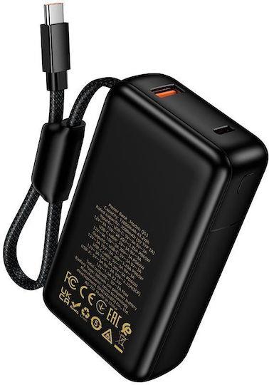 HOCO Q53 SKILLFUL POWERBANK, 12000MAH, PD65W, ΜΑΥΡΟ
