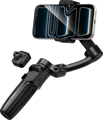 HOCO K91 ΤΡΙΑΞΟΝΙΚΟ GIMBAL, BLUETOOTH 5.2, 1800MAH, ΜΑΥΡΟ