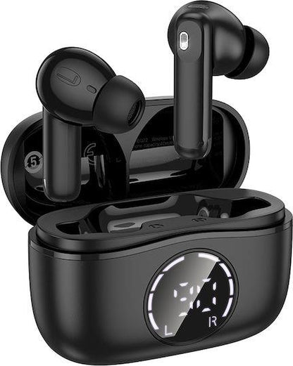 HOCO EQ22 SINGER ΑΣΥΡΜΑΤΑ ΑΚΟΥΣΤΙΚΑ, BLUETOOTH 5.4, ANC+ENC, ΜΑΥΡΟ