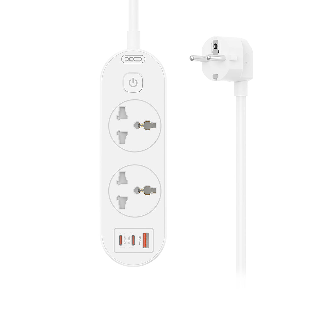 XO WL31 (EU) 30W 2AC + 1USB-A + 2USB-C με Διακόπτη