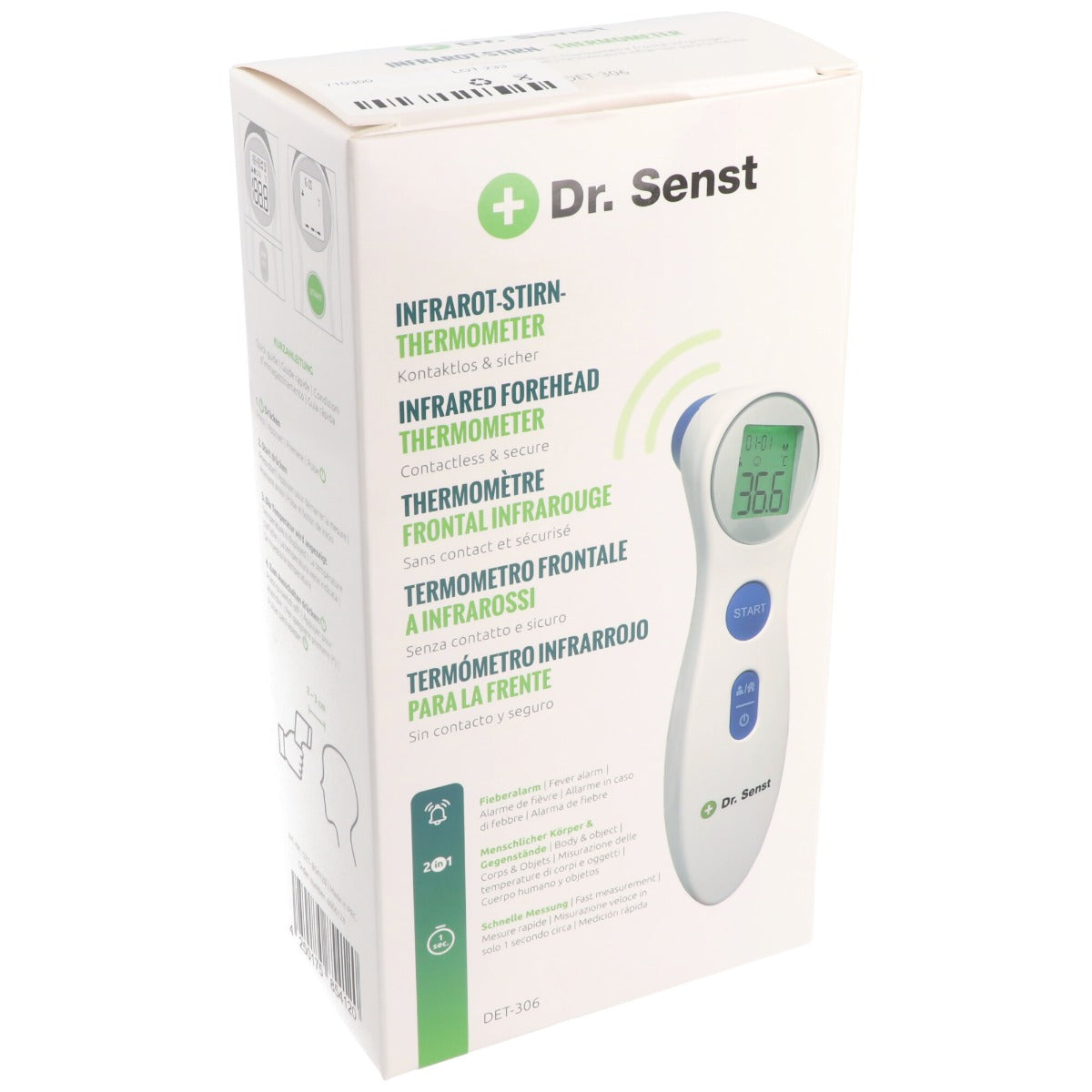 Dr. Senst DET-306 Ψηφιακό Θερμόμετρο Μετώπου με Υπέρυθρες.