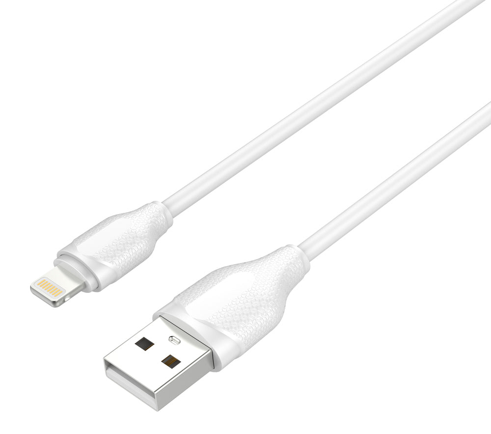 LDNIO καλώδιο Lightning σε USB LS371, 2.1A, 1m, λευκό