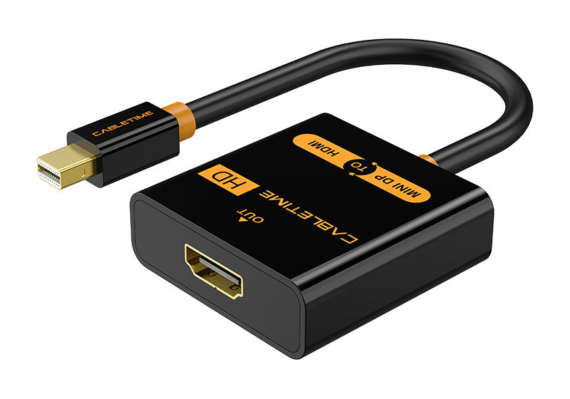 CABLETIME αντάπτορας mini DisplayPort σε HDMI CT-AV589-02G, 1080p, μαύρος